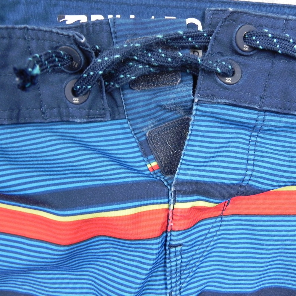 Billabong Board Shorts Boys 22 Multicolor Platinum X All Day Striped Swim Trunks - Picture 10 of 11